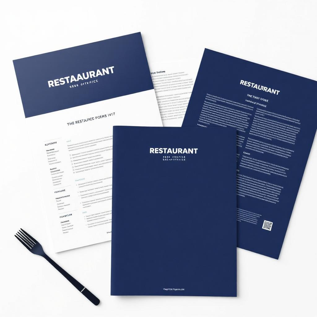 Paquete de formularios para restaurantes